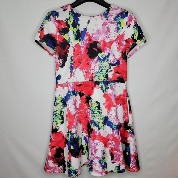 MILLY Scuba A Line Summer Floral Dress - Picture 9 of 11